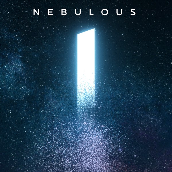 Nebulous cover art: a glowing doorway of light in a field of stars